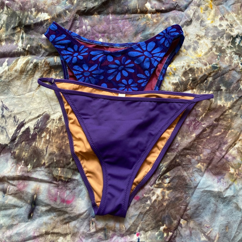Bikini bottom bundle! purple and blue